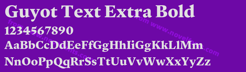 Guyot Text Extra BoldPreview