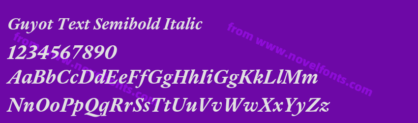 Guyot Text Semibold ItalicPreview