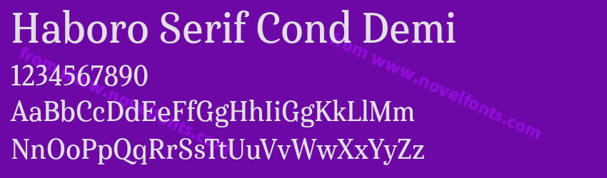 Haboro Serif Cond DemiPreview