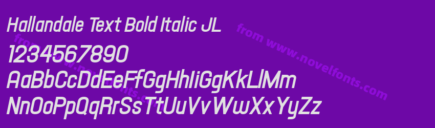 Hallandale Text Bold Italic JLPreview