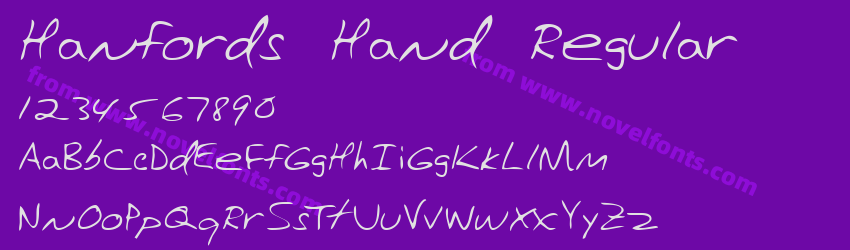 Hanfords Hand RegularPreview