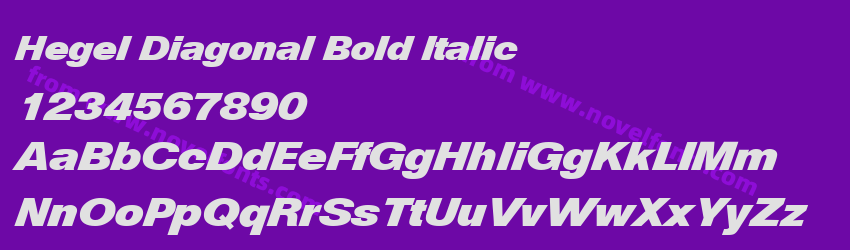 Hegel Diagonal Bold ItalicPreview