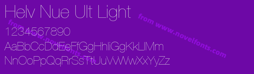 Helv Nue Ult LightPreview