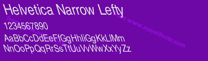 Helvetica Narrow LeftyPreview