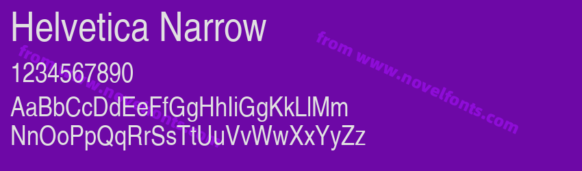 Helvetica NarrowPreview