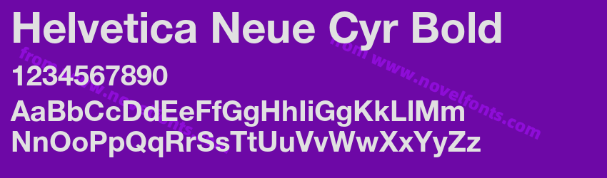 Helvetica Neue Cyr BoldPreview