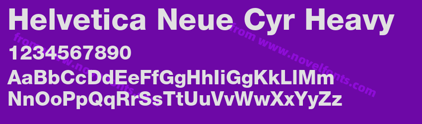 Helvetica Neue Cyr HeavyPreview