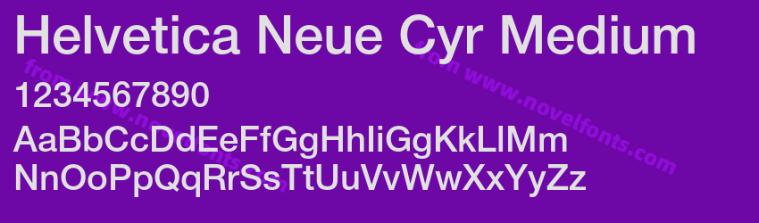 Helvetica Neue Cyr MediumPreview