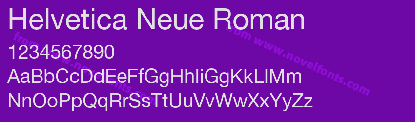 Helvetica Neue RomanPreview