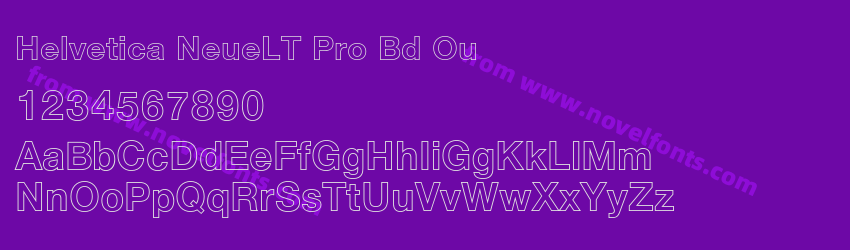 Helvetica NeueLT Pro Bd OuPreview