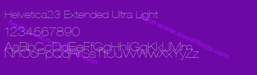 Helvetica23 Extended Ultra LightPreview