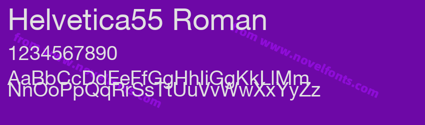 Helvetica55 RomanPreview