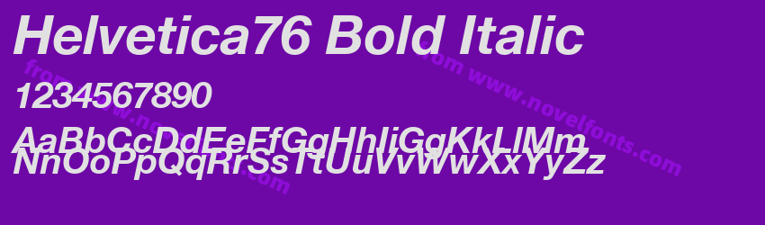 Helvetica76 Bold ItalicPreview