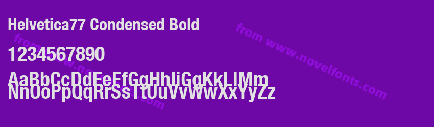 Helvetica77 Condensed BoldPreview