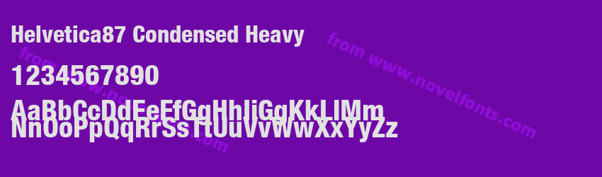 Helvetica87 Condensed HeavyPreview