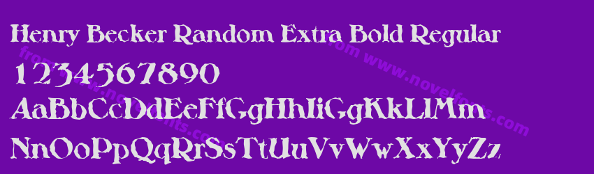 Henry Becker Random Extra Bold RegularPreview