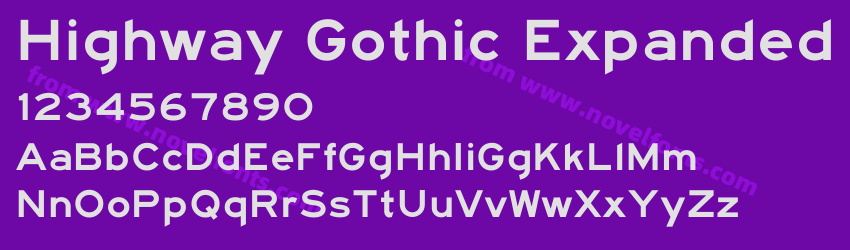 Highway Gothic ExpandedPreview