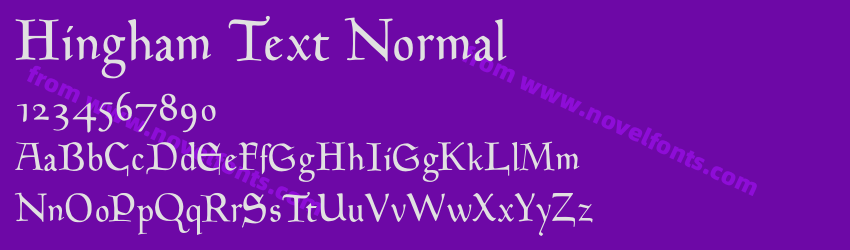 Hingham Text NormalPreview