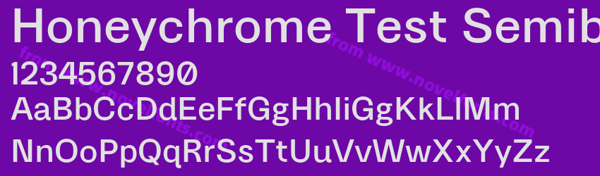 Honeychrome Test SemiboldPreview