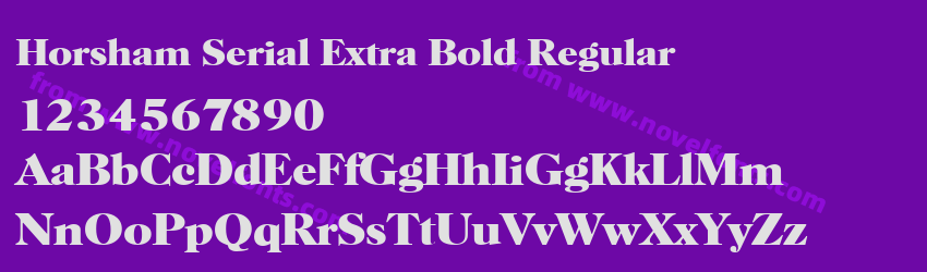 Horsham Serial Extra Bold RegularPreview