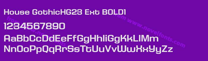 HouseGothicHG23Ext-BOLD1Preview