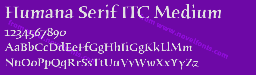 Humana Serif ITC MediumPreview