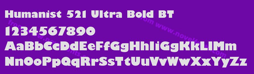 Humanist 521 Ultra Bold BTPreview