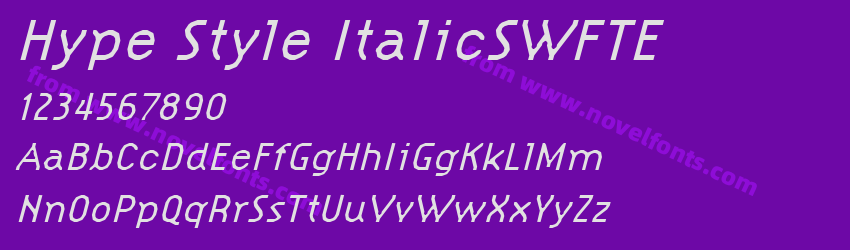 Hype Style ItalicSWFTEPreview