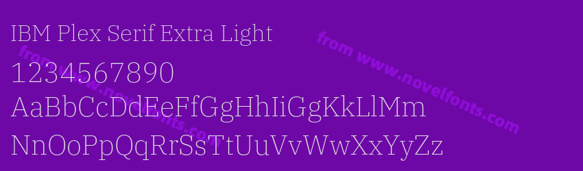 IBM Plex Serif Extra LightPreview