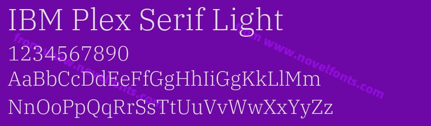 IBM Plex Serif LightPreview