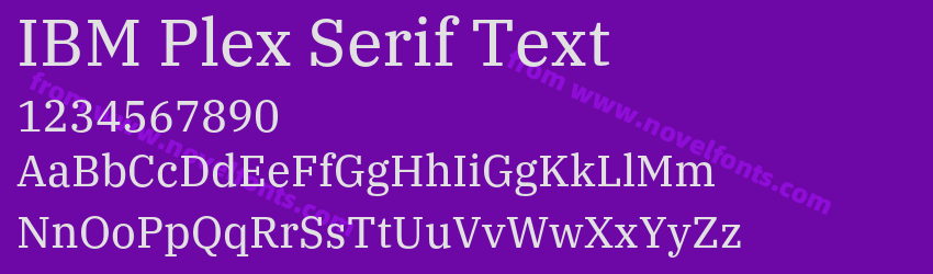 IBM Plex Serif TextPreview