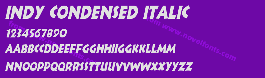 Indy Condensed ItalicPreview