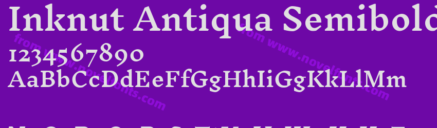 Inknut Antiqua SemiboldPreview