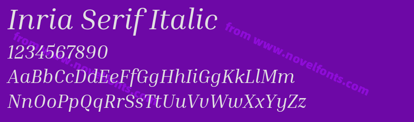 Inria Serif ItalicPreview