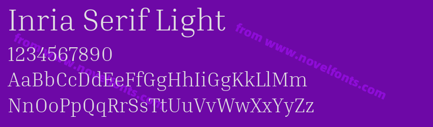 Inria Serif LightPreview