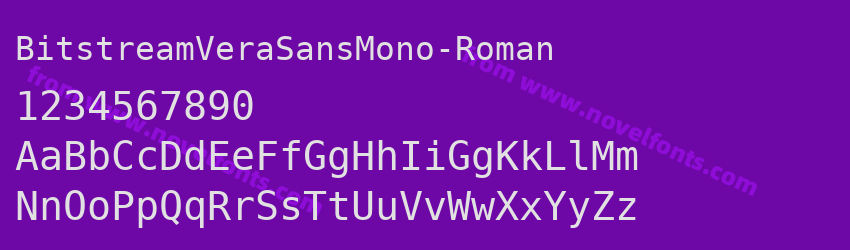 BitstreamVeraSansMono-RomanPreview