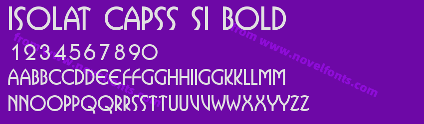 Isolat CapsS Si BoldPreview