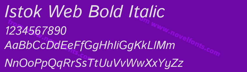 Istok Web Bold ItalicPreview