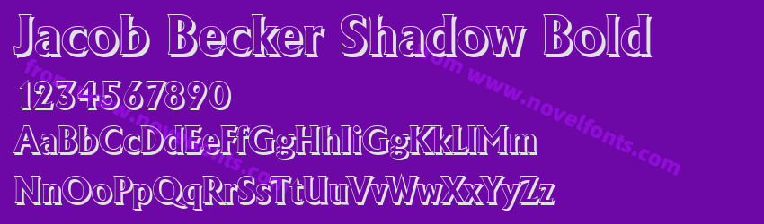 Jacob Becker Shadow BoldPreview