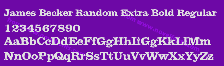 James Becker Random Extra Bold RegularPreview