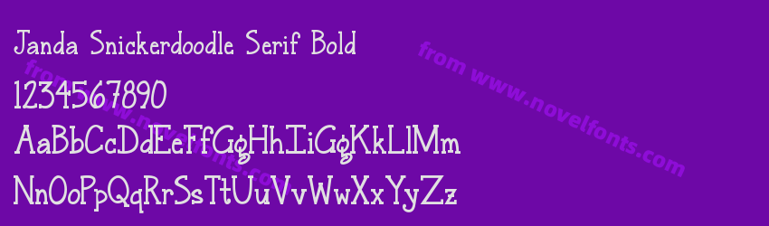 Janda Snickerdoodle Serif BoldPreview