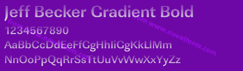 Jeff Becker Gradient BoldPreview