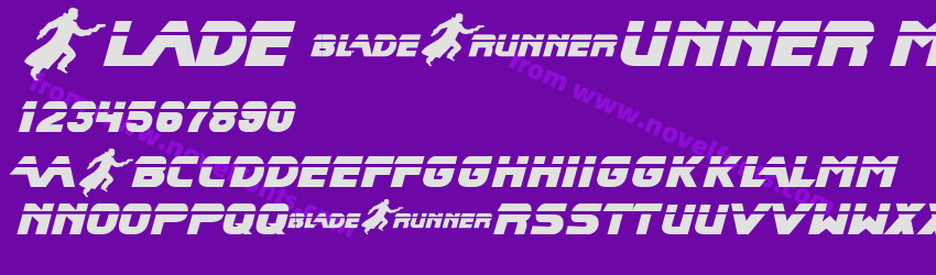 Blade Runner Movie Font 2Preview