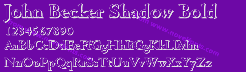 John Becker Shadow BoldPreview