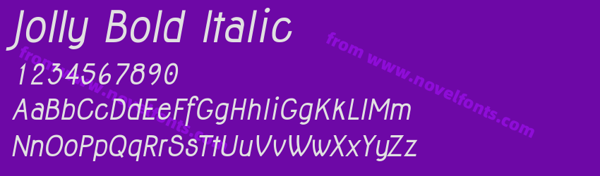 Jolly Bold ItalicPreview