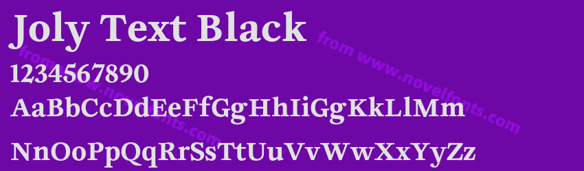 Joly Text BlackPreview