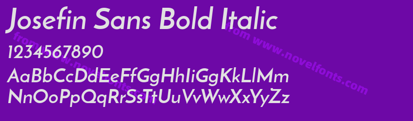 Josefin Sans Bold ItalicPreview