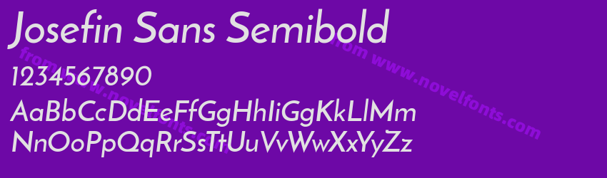 Josefin Sans SemiBoldPreview