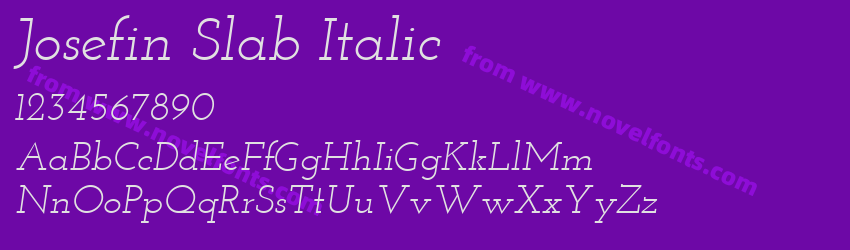 Josefin Slab ItalicPreview