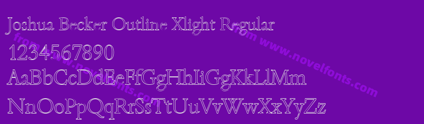 Joshua Becker Outline Xlight RegularPreview